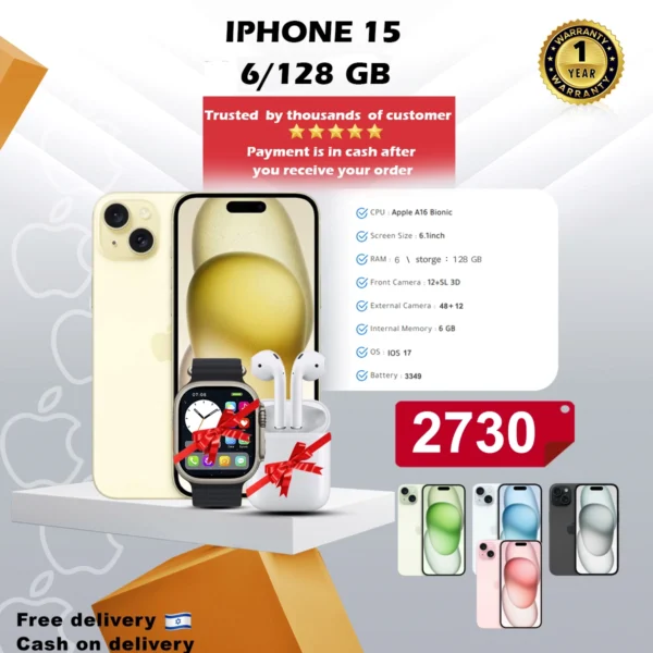 IPHONE 15 6/128 GB